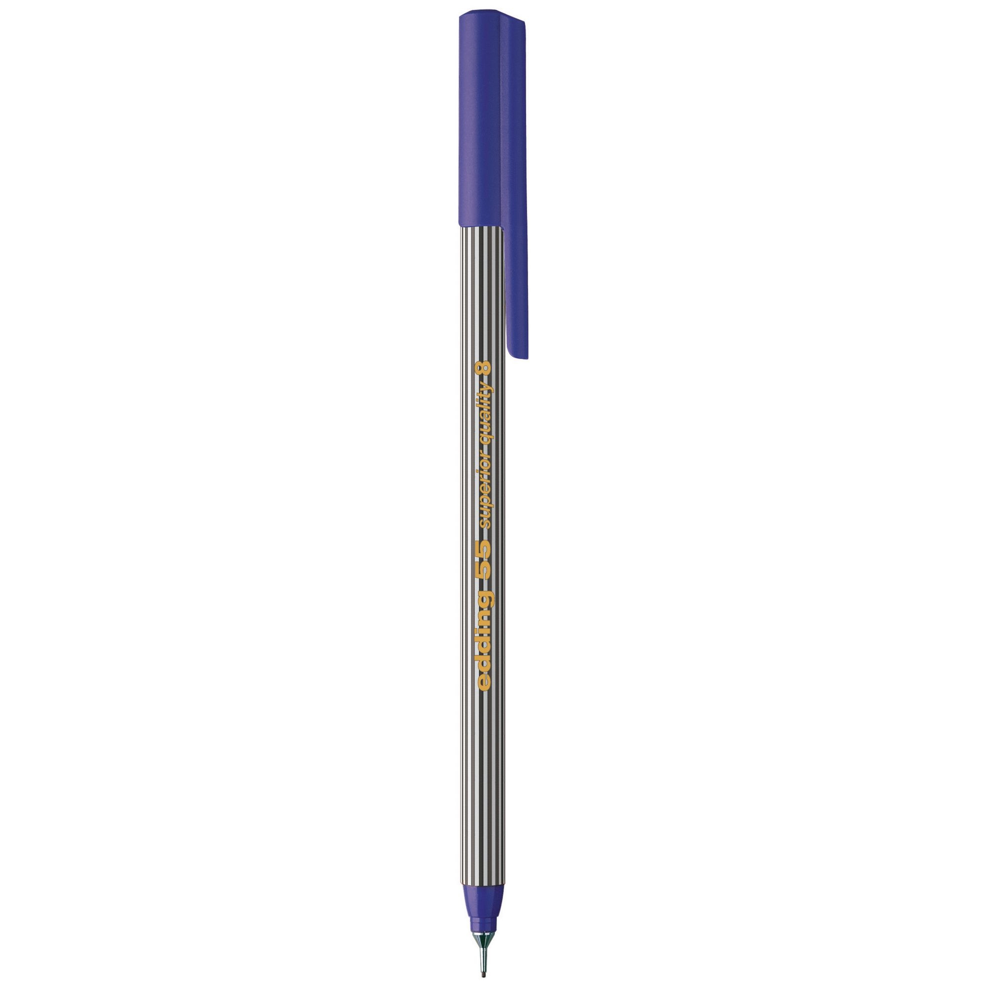 Edding 55 Fineline Fineliner Pen Blue - Pack of 10